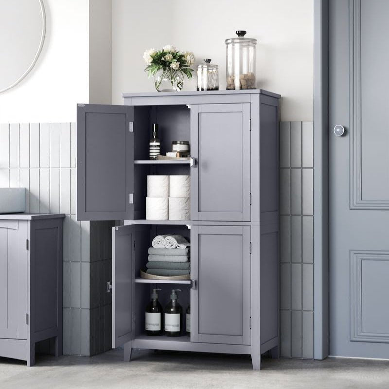 Badkamerkast met Boven - en Onderkast – Ruime Opbergruimte en Verstelbare Planken - De Vries Meubels