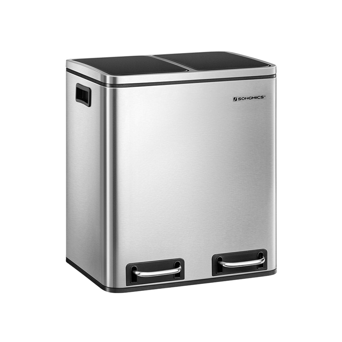 Dubbele Pedaalemmer met Voetpedalen - Prullenbak 30L - De Vries Meubels