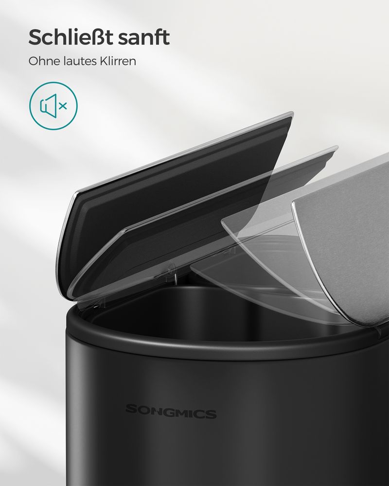 Pedaalemmer Met 2 Vakken 50L - Prullenbak - De Vries Meubels