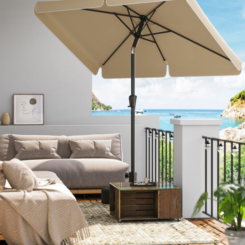 Rechthoekige Parasol - Balkon Parasol met Kantelfunctie - UV - bescherming - De Vries Meubels