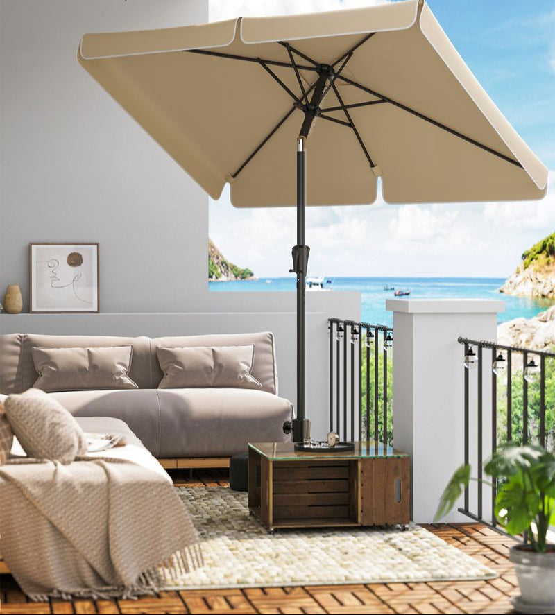 Rechthoekige Parasol - Balkon Parasol met Kantelfunctie - UV - bescherming - De Vries Meubels