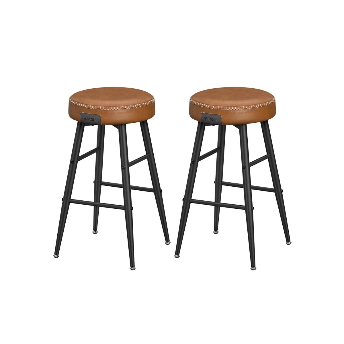 Set van 2 Barkrukken - Luxe Keukenstoelen - Verstelbare Poten - De Vries Meubels