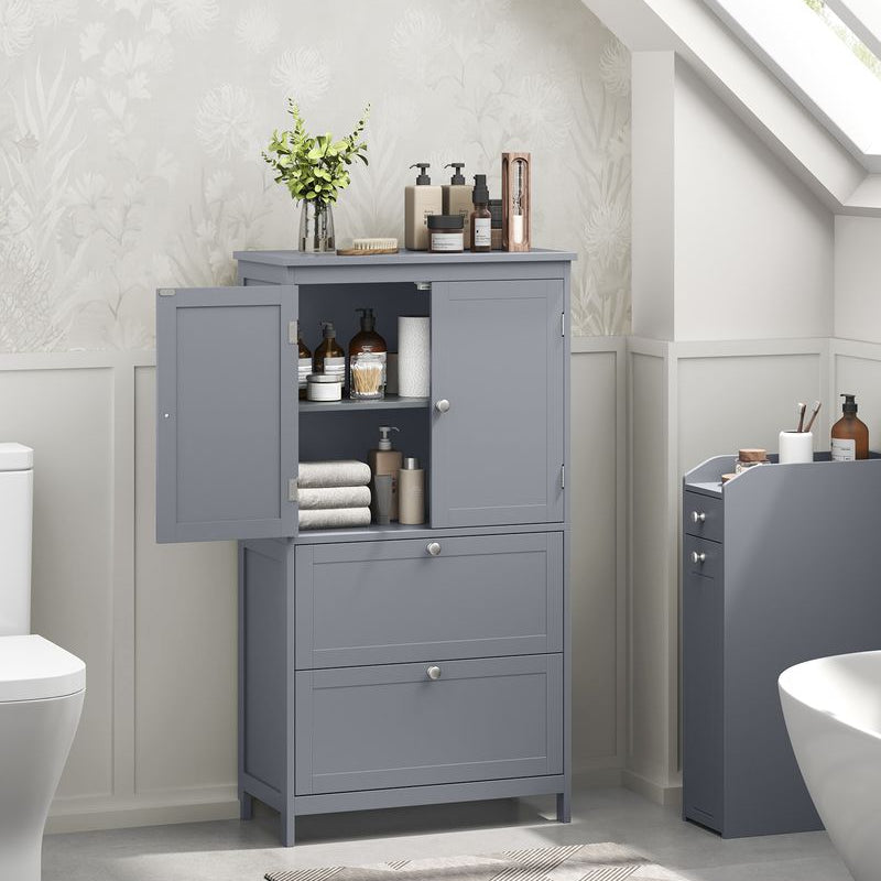 Stijlvolle badkamerkast met verstelbare opbergruimte - De Vries Meubels