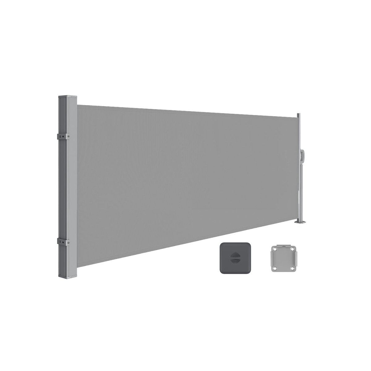 Tuinscherm 140 cm Hoog - Uitschuifbaar Balkonscherm - Zonnescherm - De Vries Meubels