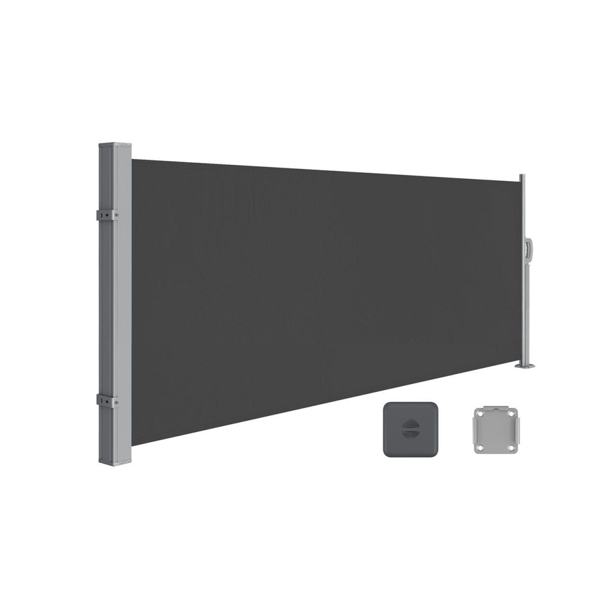 Tuinscherm 140 cm Hoog - Uitschuifbaar Balkonscherm - Zonnescherm - De Vries Meubels