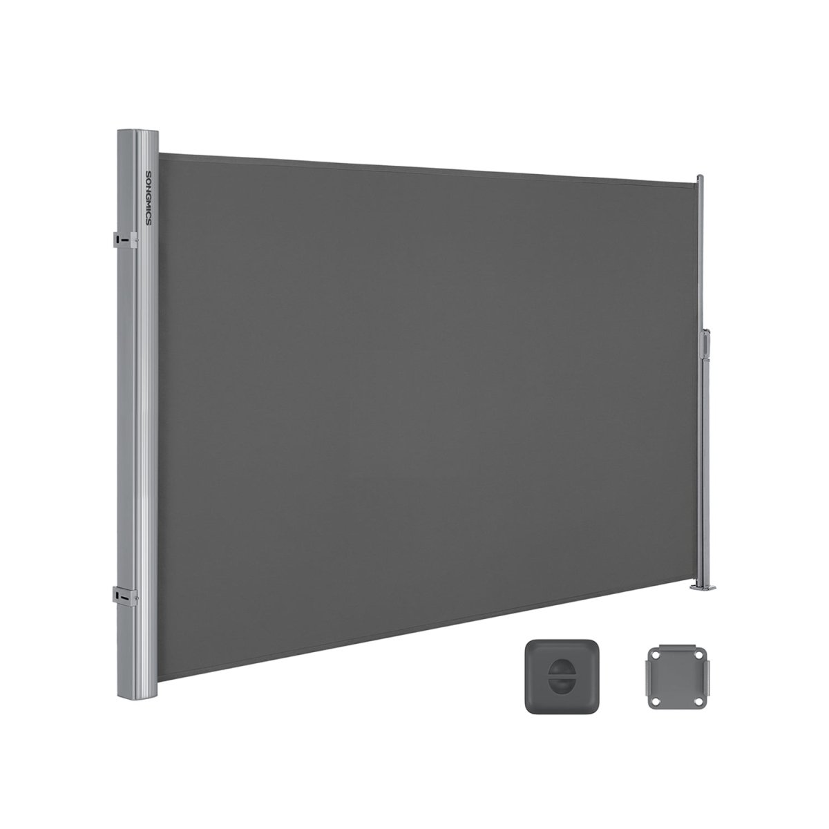 Tuinscherm - Uitschuifbaar Zijscherm - Balkonscherm - 180 x (300 - 350 - 400) cm - De Vries Meubels