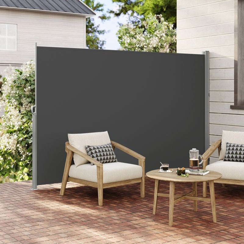 Uitschuifbaar Tuinscherm - Windscherm - Zonnescherm 160 cm hoog - De Vries Meubels