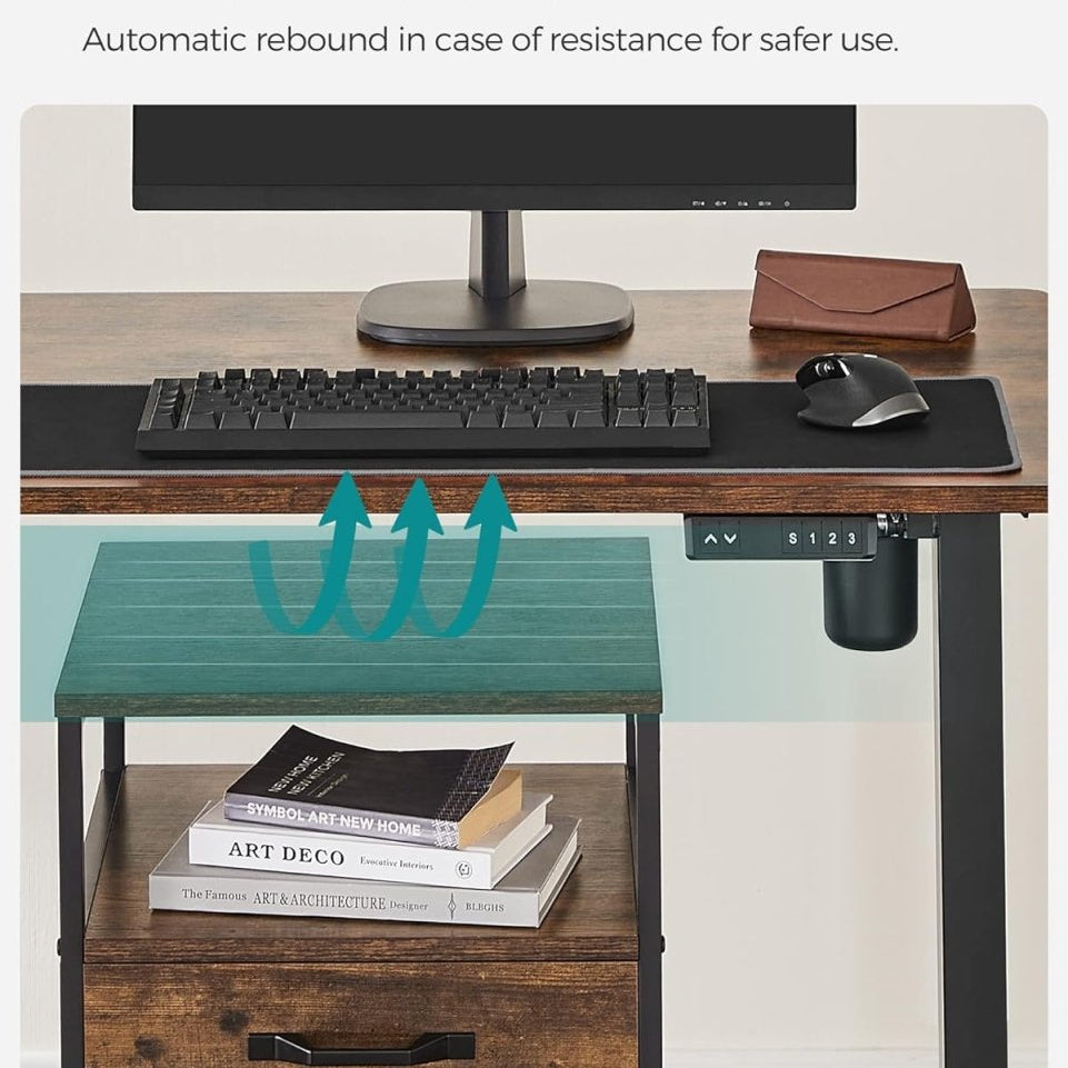 Zit Sta Bureau Poten - Hoog Laag Bureau Onderstel - Elektrisch Bureau - Sta Bureau Poten - De Vries Meubels