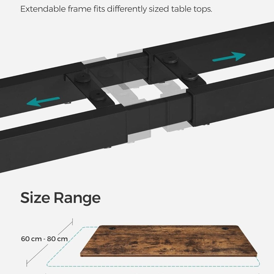 Zit Sta Bureau Poten - Hoog Laag Bureau Onderstel - Elektrisch Bureau - Sta Bureau Poten - De Vries Meubels