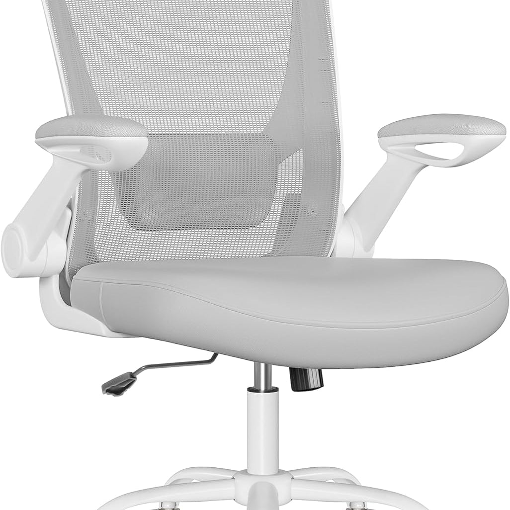 Chaise de Bureau avec Accoudoirs Réglables - Design Ergonomique - Dossier en Mesh